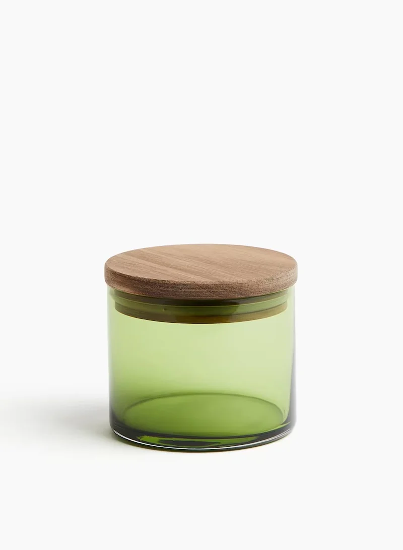 اتش اند ام Small Glass Jar With Lid