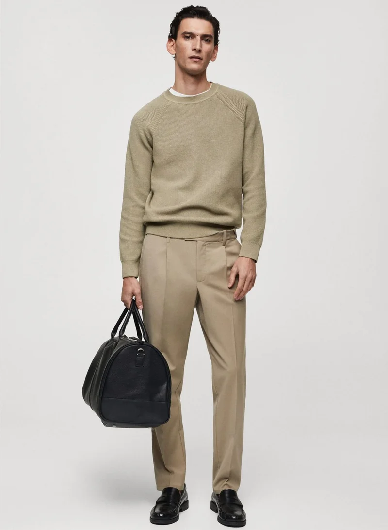 Mango Man Essential Crew Neck Sweater