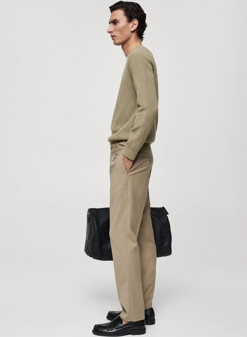 Mango Man Essential Crew Neck Sweater