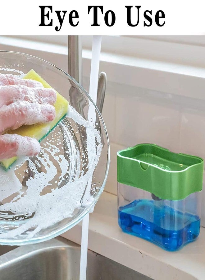 Avaiya 2 in 1 Soap Dispenser for Bathroom Accessories Dishwasher Liquid Holder Pump with Instant Refill, Durable & Efficient Kitchen Washing Accessory, Easy One-Hand Use - Image 5