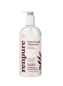 Renpure Renpure Plant Based Coconut and Vitamin E Moisturize and Replenish Conditioner - Ideal for Dry, Lifeless Hair - Leaves Hair Silky and Smooth - Paraben Free - Recyclable, Pump Bottle Design - 24 fl oz  - Image 1