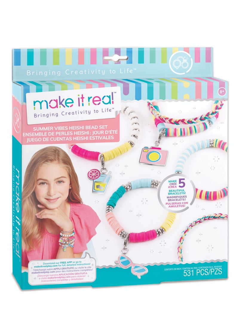 Make It Real Summer Vibes Heishi Bead Bracelets  - Image 1