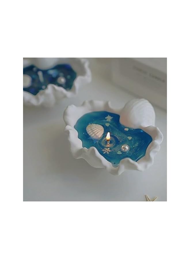 Green Tiger Conch scented candle, pearl shell shape, home decoration mold, scented candle, birthday, Valentine's Day gift, decorative aesthetics, bedroom, bathroom fragrance (Shell) - Image 5