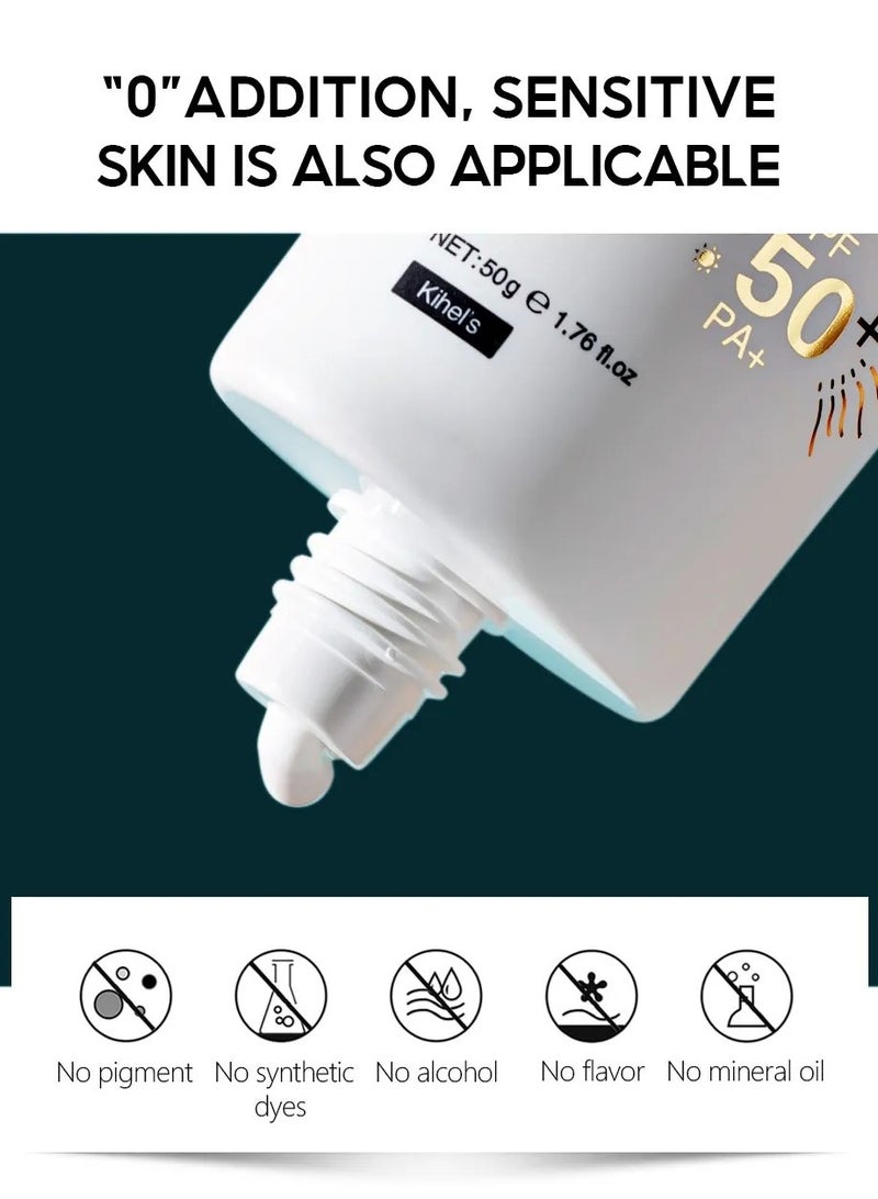 فايبرنت جلامور كريم واقي شمس فيبرانت غلامور SPF 50 PA+++ 50 جم حماية من أشعة الشمس تفتيح مقاوم للتجاعيد التحكم بالدهون مناسب لجميع أنواع البشرة للاستخدام اليومي - Image 3