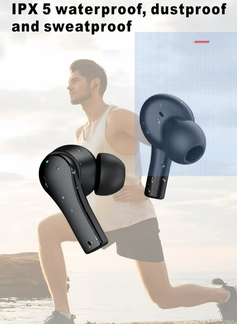 TWS Wireless BT Premium Headphones Black - Image 4