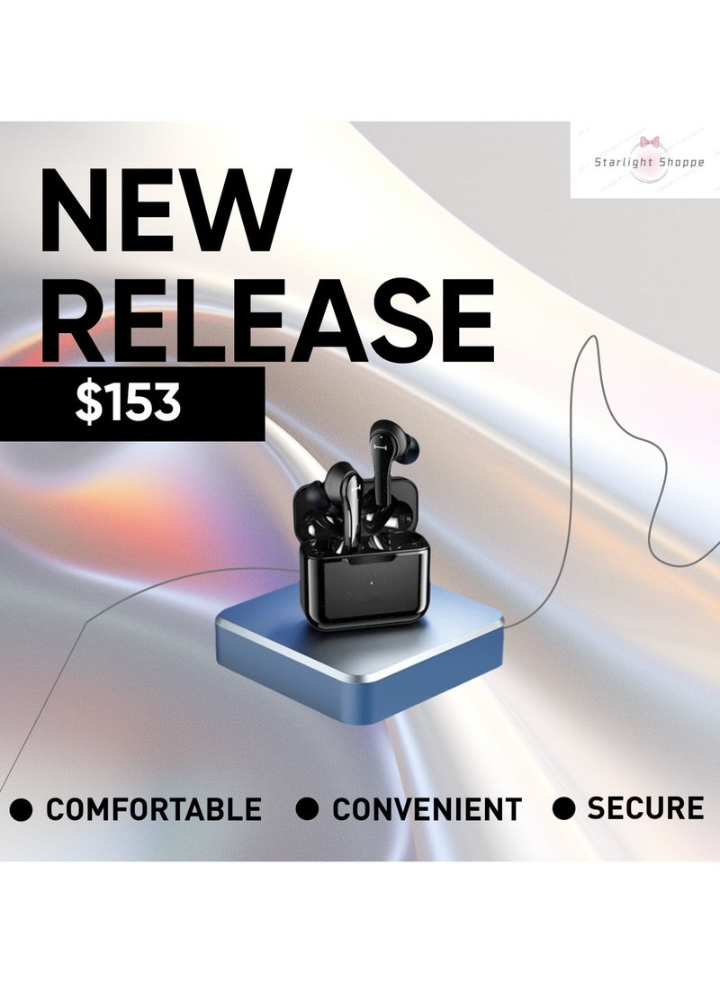 TWS Wireless BT Premium Headphones Black - Image 2