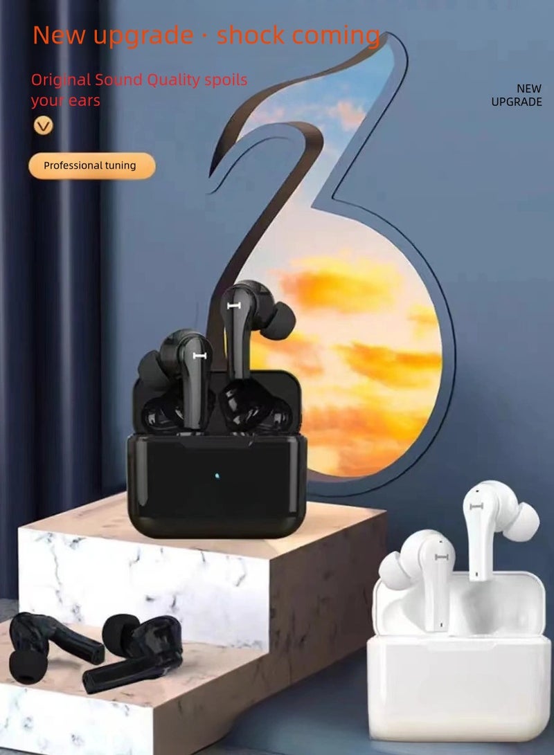 TWS Wireless BT Premium Headphones Black - Image 3