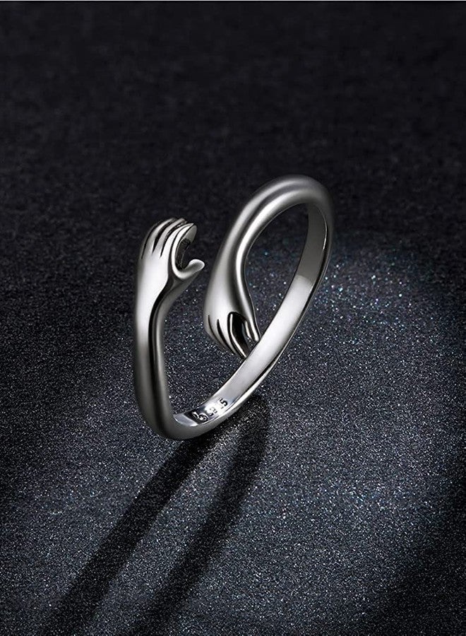 KRYSTALZ Exclusive Lovable Alloy Make Hug Ring For Mens & Womens - Image 2