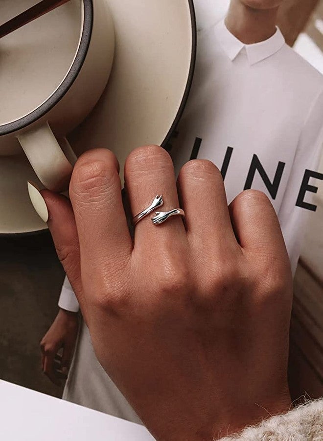 KRYSTALZ Exclusive Lovable Alloy Make Hug Ring For Mens & Womens - Image 4