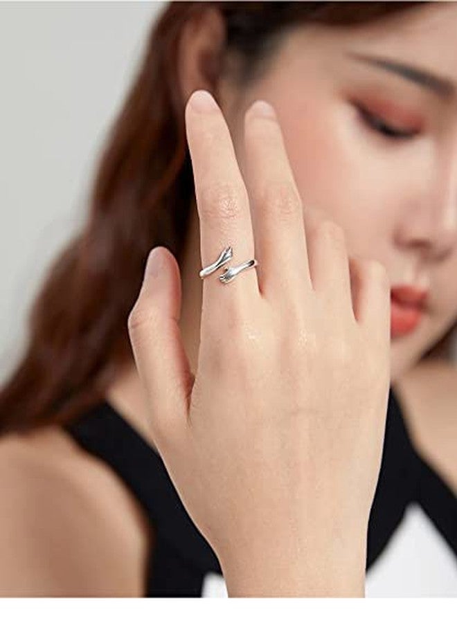 KRYSTALZ Exclusive Lovable Alloy Make Hug Ring For Mens & Womens - Image 3