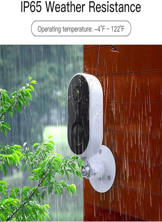 Arenti GO1 Outdoor Security Camera WiFi, 1080P HD Rechargeable Battery for Home, IP65 Weather-Resistant 2-Way Audio Night Vision Alarm Message Motion Detection  - Image 5