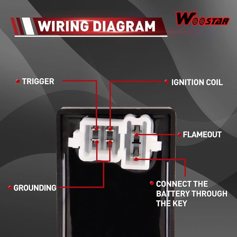 WOOSTAR 6 Pin DC CDI Box for CG150cc 200cc 250cc Engines - Image 3