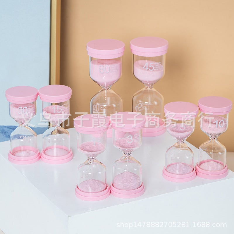 Macaron Sandglass 1/3/5/10 Hourglass Creative Gifts Children Reading Time Hourglass Ornaments - Image 1