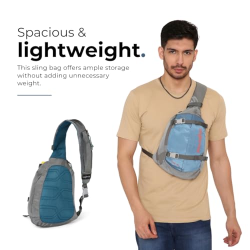 Tressential Sling Bag for Men Women | Cross Body Stylish Bag for Travel, Hiking, College, Camping | Chest Bag | Shoulder Bag (BlueAsh) - Image 3