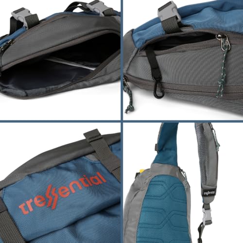 Tressential Sling Bag for Men Women | Cross Body Stylish Bag for Travel, Hiking, College, Camping | Chest Bag | Shoulder Bag (BlueAsh) - Image 5