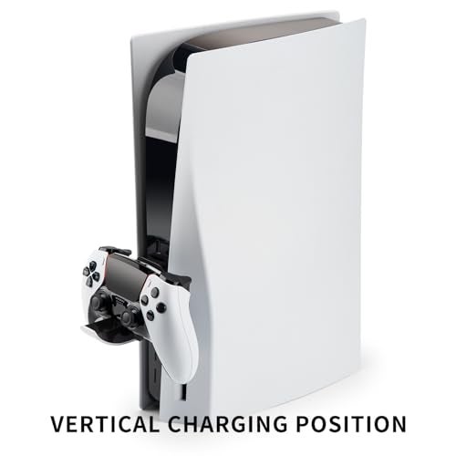 NiTHO Mini Foldable Charger for PS5 Console, Compatible with PS5 and PS5 Edge Controllers, USB-C Vertical Charging Base for PlayStation 5 First Edition (2020 Model Only) - Image 2