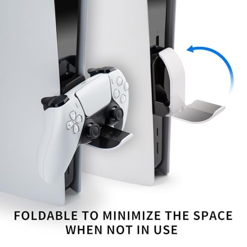 NiTHO Mini Foldable Charger for PS5 Console, Compatible with PS5 and PS5 Edge Controllers, USB-C Vertical Charging Base for PlayStation 5 First Edition (2020 Model Only) - Image 5