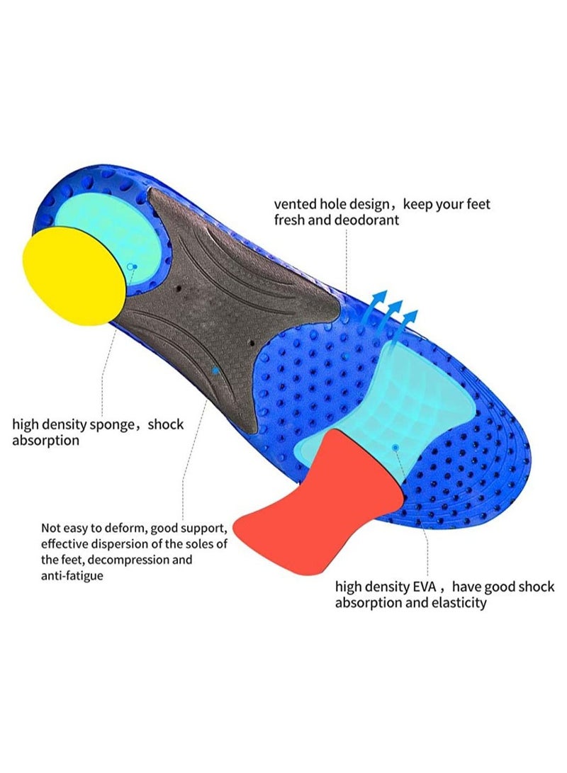 SYOSI Orthotic Insole High Arch Foot Support Soft Medical Functional insoles Insert for Severe Flat Feet Plantar Fasciitis Pain Valgus Man And Woman L: 45-47 30.5CM - Image 4