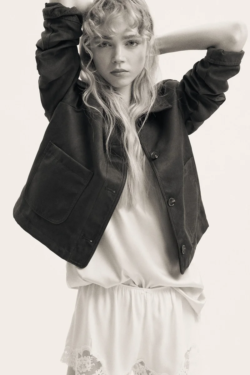 اتش اند ام جاكيت بتصميم قصير