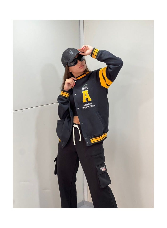 Marco Bergamo Multicolor Varsity Jacket - Image 2