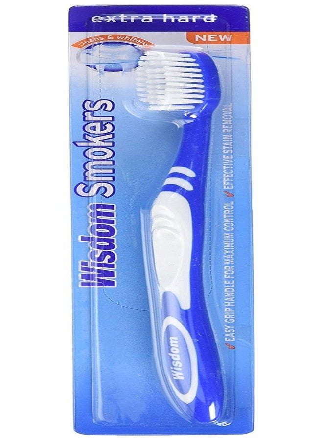 Wisdom Smokers Toothbrush - Extra Hard - ( Color May Vary ) - Image 1