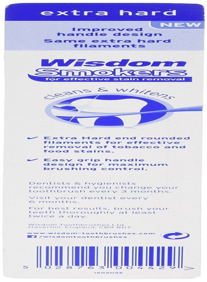 Wisdom Smokers Toothbrush - Extra Hard - ( Color May Vary ) - Image 2