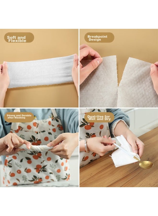 Mengting Disposable Wipes, Non-woven Fabric, 20cm*400 Sheets, Lazy Person's Cleaning Cloth, Wet And Dry Use, Absorbent Kitchen Paper Towels - Image 5