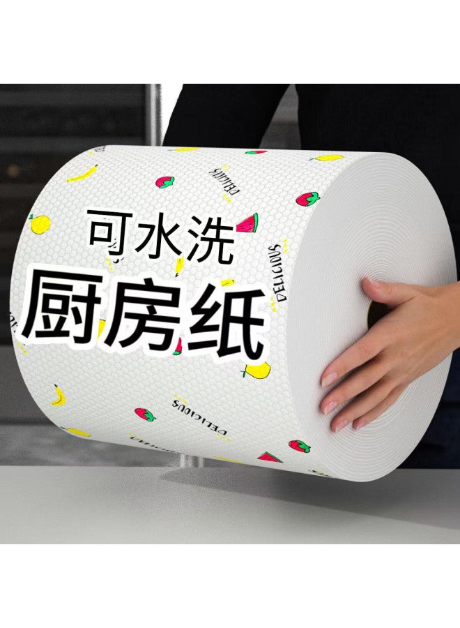 Mengting Disposable Wipes, Non-woven Fabric, 20cm*400 Sheets, Lazy Person's Cleaning Cloth, Wet And Dry Use, Absorbent Kitchen Paper Towels - Image 2