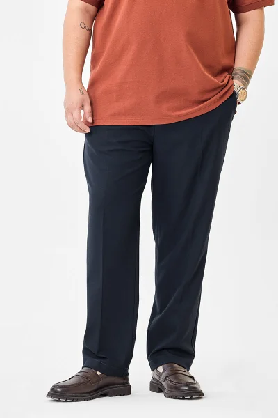 SNITCH Regular Fit Plus Size Stretch Trousers