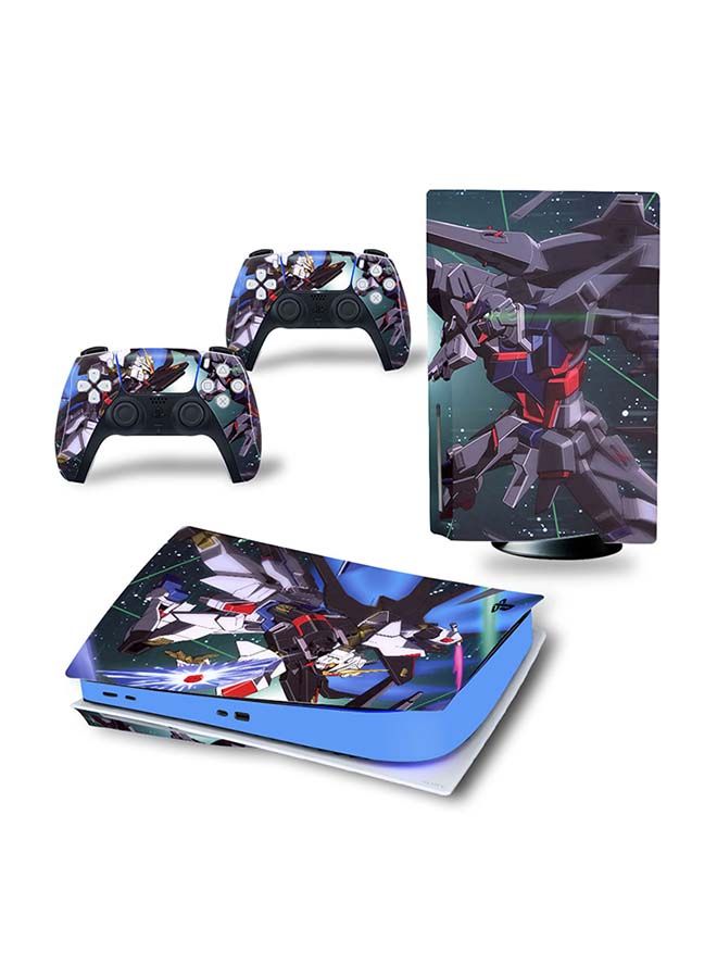 NIBEMINENT Console And Controller Decal Sticker Set For PlayStation 5 Disc Version