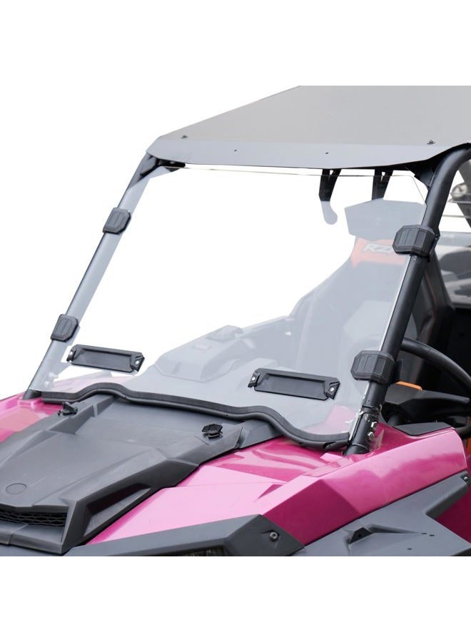 A & Utv Pro Front Full Windshield Compatible With Polaris 2014-2018 Rzr 1000 / Xp 1000/ 4 1000, Turbo , 2015-2019 900 S Eps Windshield，Tough Hard Accessories, Polycarbonate - Image 1