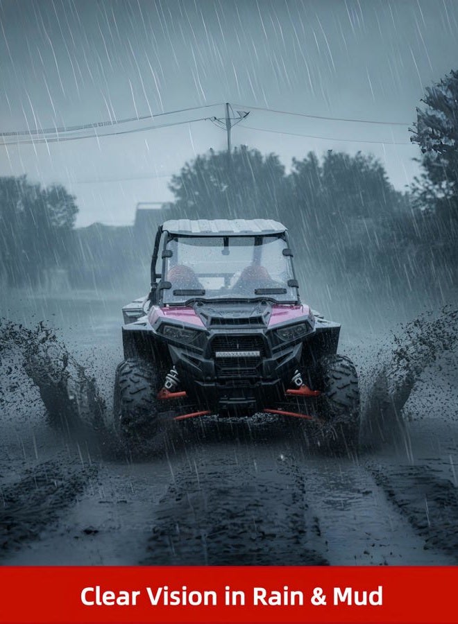 A & Utv Pro Front Full Windshield Compatible With Polaris 2014-2018 Rzr 1000 / Xp 1000/ 4 1000, Turbo , 2015-2019 900 S Eps Windshield，Tough Hard Accessories, Polycarbonate - Image 5