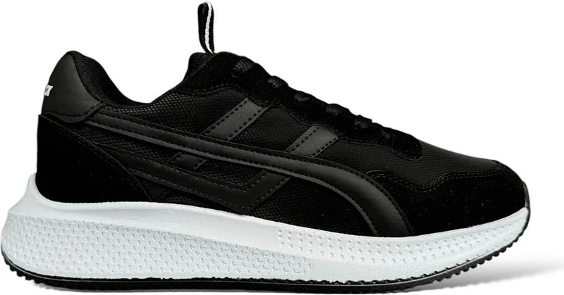 Liger Men's Comfort Light Sole Sneakers Black - Black