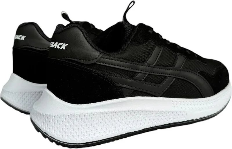 Liger Men's Comfort Light Sole Sneakers Black - Black