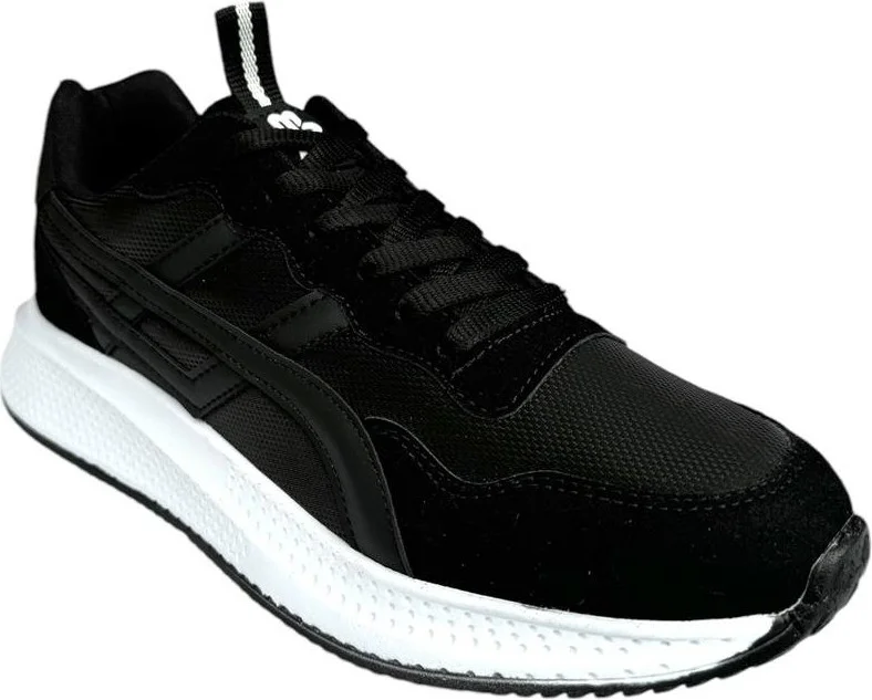 Liger Men's Comfort Light Sole Sneakers Black - Black
