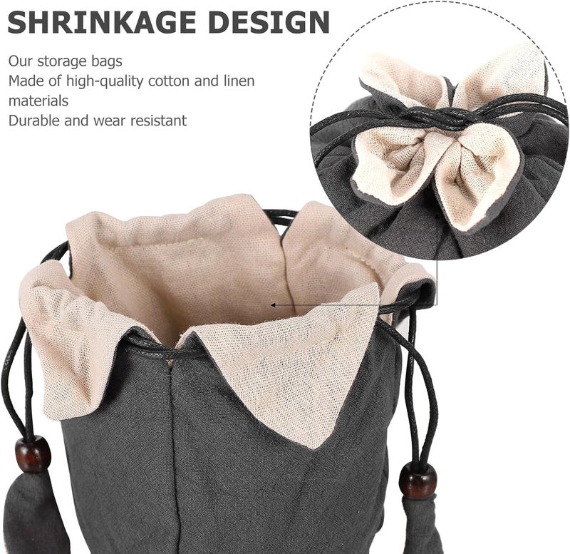 Precision processed material Beavorty Portable Teaware Travel Pouch Cotton Linen Teapot Storage Bag with Drawstring, Gray Tea Set Organizer for Home and Outdoor Use Diverse purchase options Low wear optimized build Storage & transit friendly Space saving design picks Public demand affordable quality Durability enhanced Safe material All consumer tier purchase options Carefully selected material Spec upgraded improved quality Minimal design Tight fitted parts Batch consistent craftsmanship Globally trusted affordable quality Ready varied options Nationwide delivery Licensed warehouse stored goods All region coverage Worldwide simple practical design Popular practical build All-round unified build All preference matching build All environment compatible Multi-use well optimized build - Image 3