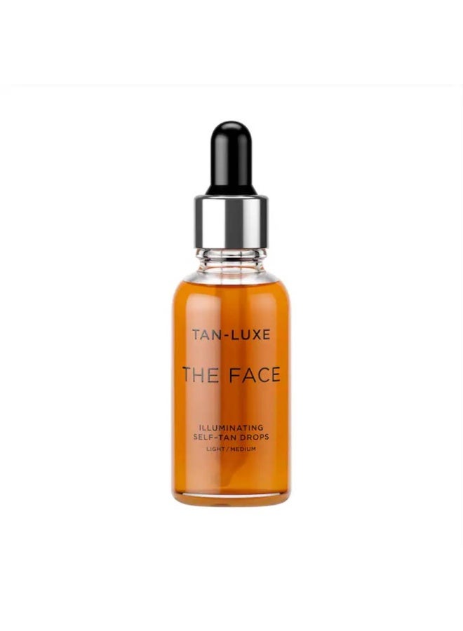 TAN-LUXE Mini THE FACE Illuminating Self-Tan Drops 10ml - Light/Medium - Image 1