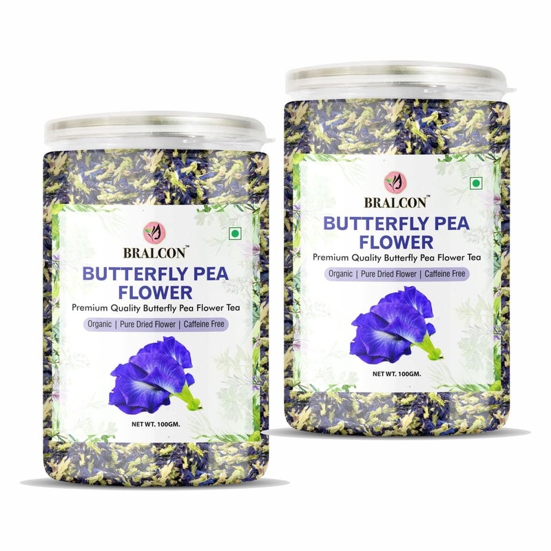 BRALCON Butterfly Pea Flower Tea- 50g |Dried Butterfly Pea Flower Herbal Tea | Detox Tea |Flower Based - Herbal Tea - Caffeine Free - No Preservatives - Image 5