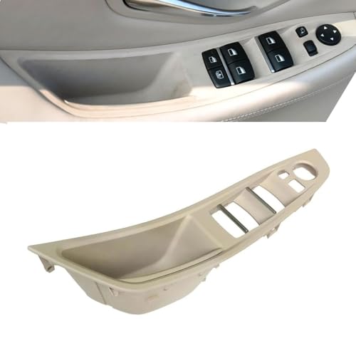 Goodithy Driver Door Handle Window Lift Switch Cover Front Left Armrest Door Pull Handle Panel Trim Replacement for BMW 5 Series F10 F11 520i 523i 525i 528i 535i 20102017 Creamy - Image 1