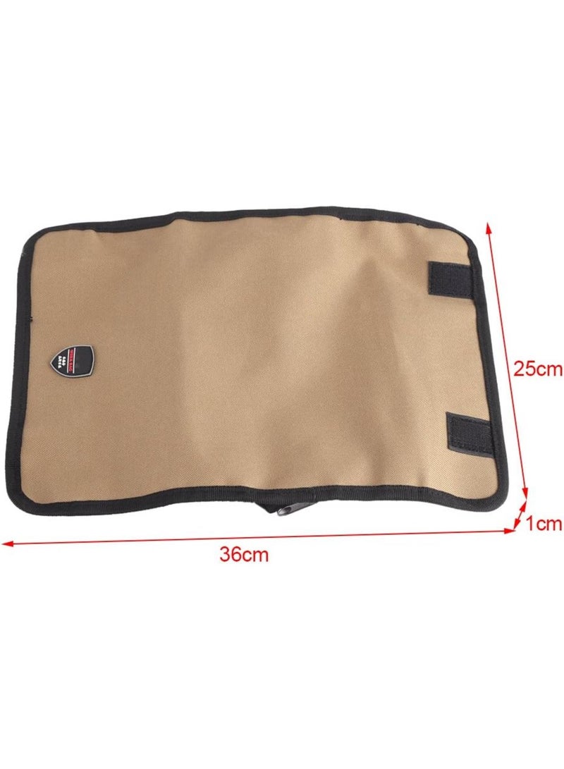 GGOOT Tool Roll, Electrician Tool Bag Tool Organisers Durable Waterproof Canvas Electrician Screwdriver Tool Roll Up Hardware Tools Storage Bag (36 * 25cm)  - Image 5