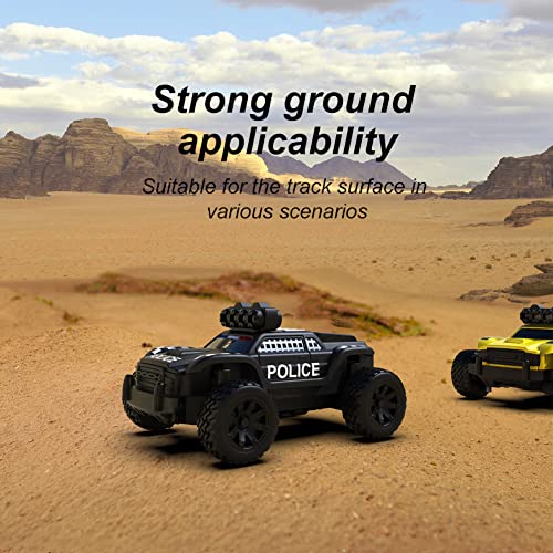 FLYCOLOR Turbo Racing 1:76 C82 RC Truck Car Full Proportional RC Mini Sports Car Remote Controller for Adults Gift(Black) - Image 5