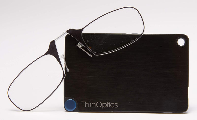 ThinOptics Reading Glasses + FlashCard Case | Black Frame, 1.00 Strength Readers - Image 2
