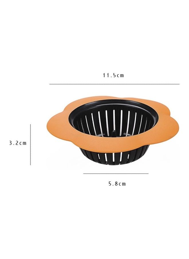 NIBEMINENT 2-Piece Portable Strainer Sink Filter Orange/Black - Image 2