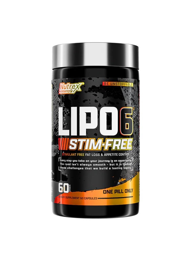 Nutrex Research Lipo 6 Black Stim Free 60 Capsules 