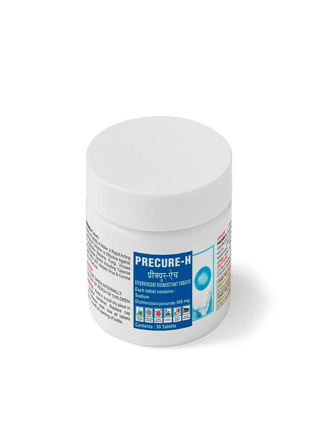 Bactafree Precure-H Disinfectant Sanitizing Tablets for Surface & Objects | Multipurpose Tablet for Home/Office/Hospital - Kitchen, Bathroom and Floor Cleaner, Personal Hygiene - 50 Tablets - Image 2