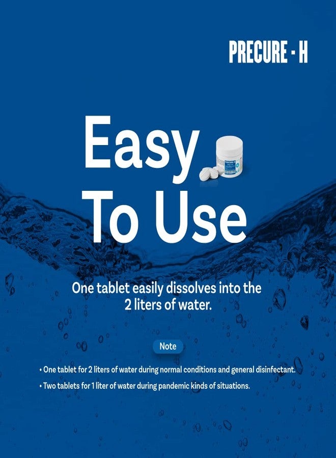 Bactafree Precure-H Disinfectant Sanitizing Tablets for Surface & Objects | Multipurpose Tablet for Home/Office/Hospital - Kitchen, Bathroom and Floor Cleaner, Personal Hygiene - 50 Tablets - Image 5