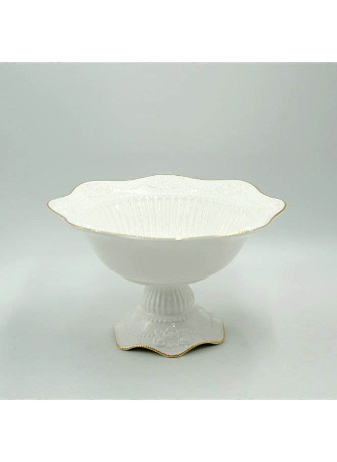 SIDDIQ Scarlet Ceramic Fruit With Golden Rim -Vs-013 