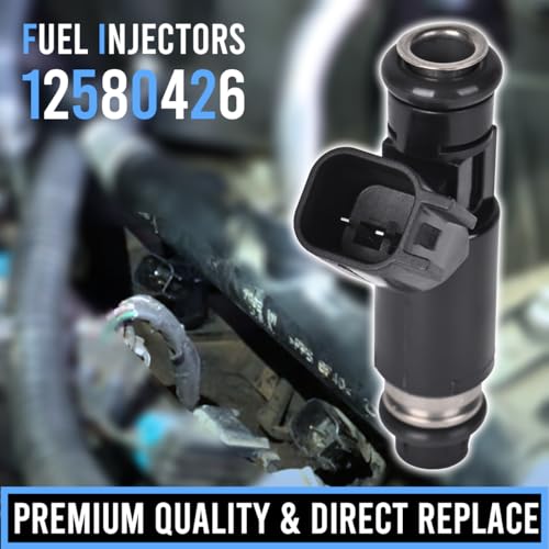 EKLN 12580426 Fuel Injectors Fit for Chevy Avalanche 1500 Silverado 1500 2500 Tahoe Suburban 1500 GMC Sierra 1500 Yukon XL 1500 V8 5.3L Flex Engine 4 Hole Replaces OE# 25326903 217-1626 88894361 - Image 2