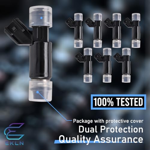 EKLN 12580426 Fuel Injectors Fit for Chevy Avalanche 1500 Silverado 1500 2500 Tahoe Suburban 1500 GMC Sierra 1500 Yukon XL 1500 V8 5.3L Flex Engine 4 Hole Replaces OE# 25326903 217-1626 88894361 - Image 4