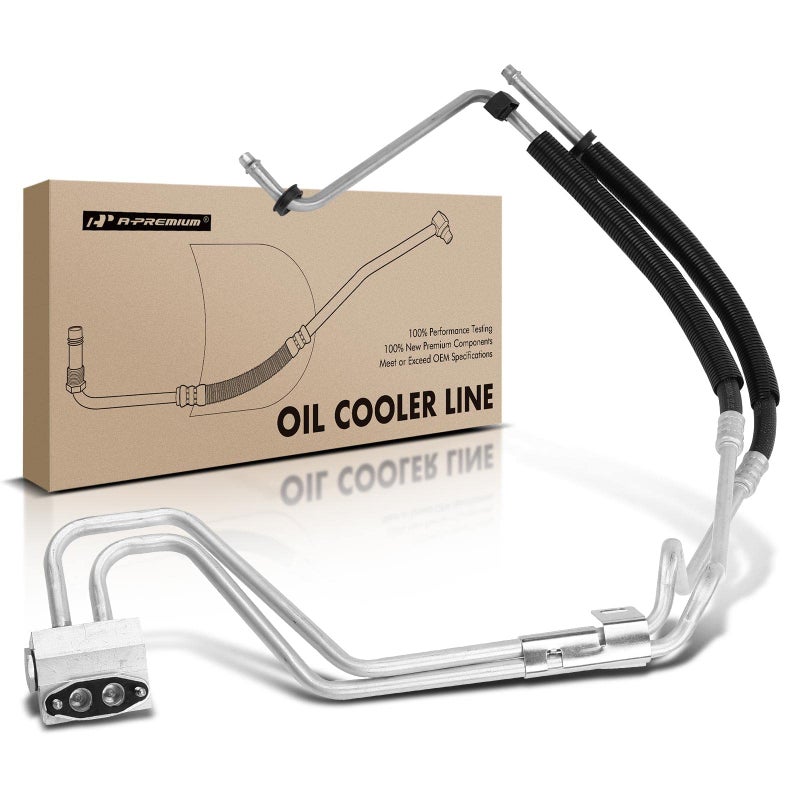A-Premium APremium Engine Oil Cooler Line Hose Assembly Compatible with Chevrolet Express 2500 3500 GMC Savana 2500 3500 20032007 48L 60L